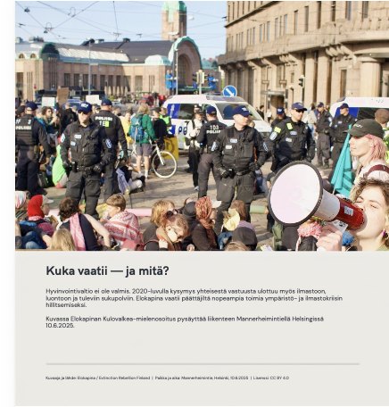 Näyttelyn taulu: Kuka vaatii – ja mitä?